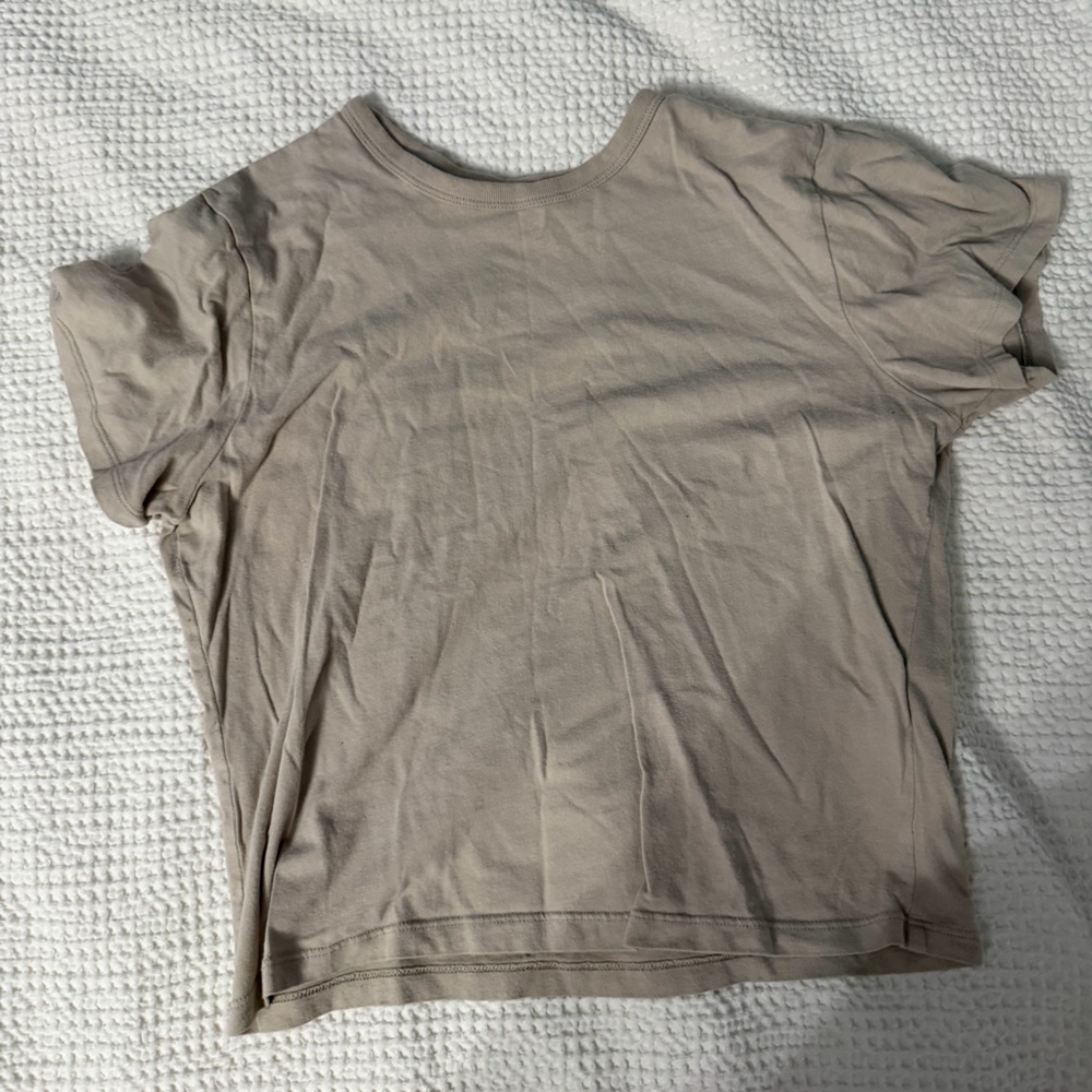 Abercrombie & Fitch Light Taupe Short Sleeve Tee